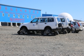 Antarctic ATVs.